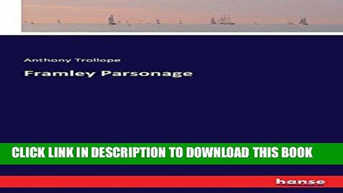 Ebook Framley Parsonage Free Read