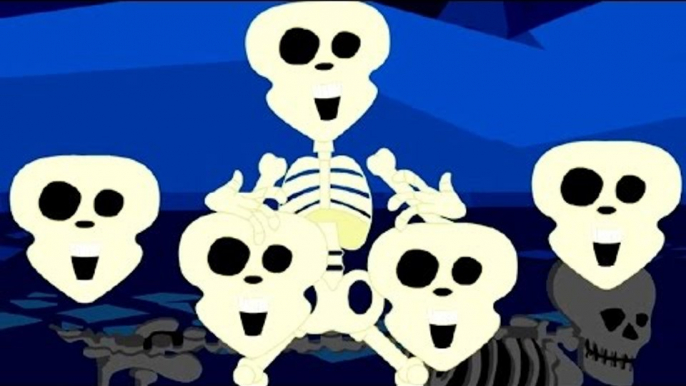 five little skeletons | scary rhymes | halloween rhymes | nursery rhymes