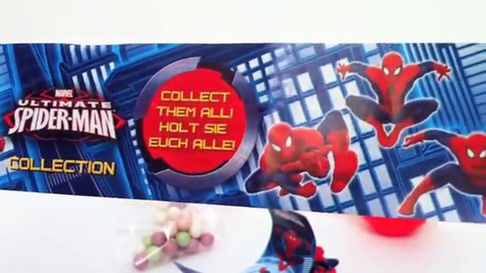 Surprise Eggs Spiderman unboxing Marvel collection. Kinder surprise eggs. Huevos Kinder sorpresa.