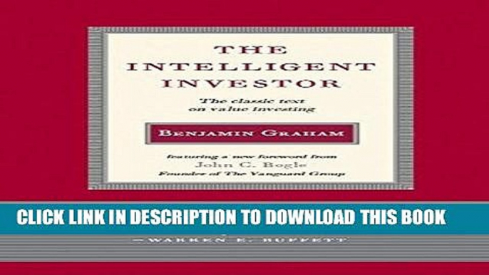 [PDF] The Intelligent Investor: The Classic Text on Value Investing Full Online