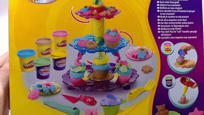 Play Doh How to Make a Cupcake Tower. Плей До Башня Пирожных. Easy Playdough Recipe Video. DIY.