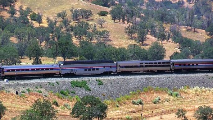 Amtrak Special Train! AMTK 156 Over Tehachapi Loop part3