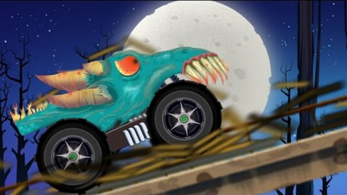 Monster Trucks | Scary Monster Trucks | Scary Halloween Vehicles