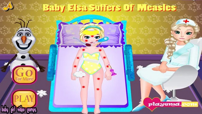 Elsa Is Sick Game - Baby Elsa Suffers Measles - Frozen Games For Girls & Babies