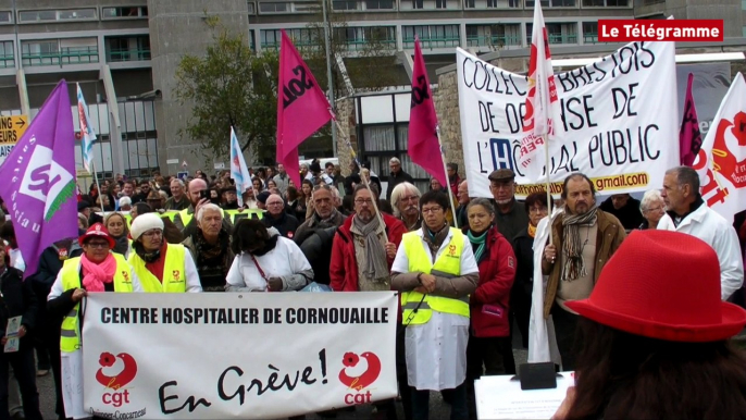 Quimper. Près de 300 personnels de santé mobilisés