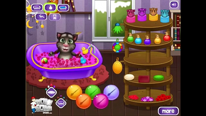 Talking Tom Cat Takes a Bath - My Talking Tom Cat Game Movie - My Talking Tom Baby Bath