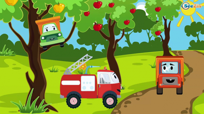 Trucks Cartoons for Children - Excavator, Crane, Truck & Diggers: Videos for Children