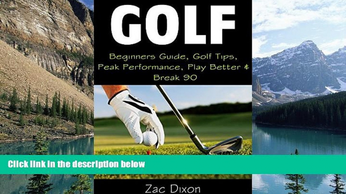 Big Deals  Golf: BONUS 30MINUTE Mindset Coaching- Beginners Guide, Golf Tips, Peak Performance,