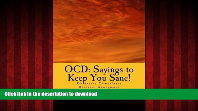 Best books  OCD: Sayings to Keep You Sane!: Reminders, Affirmations   Slogans online to buy