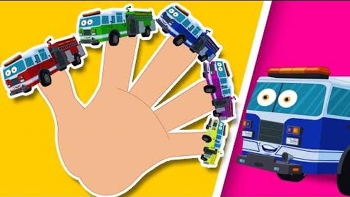 Happy and Sweety |Fire Trucks Finger Family | Kids Nursery Rhymes