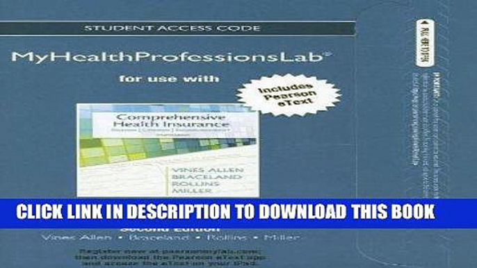 Ebook NEW MyHealthProfessionsLab with Pearson eText -- Access Card -- for Comprehensive Health