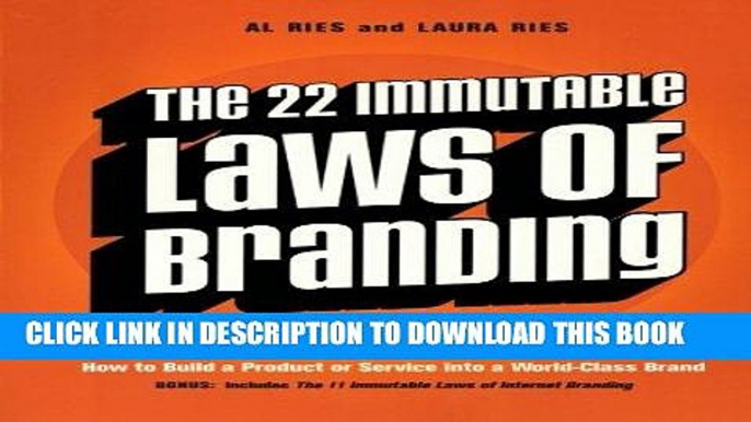 [PDF] The 22 Immutable Laws of Branding Full Online