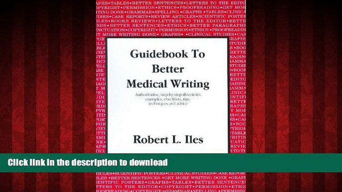 liberty book  Guidebook to Better Medical Writing online to buy