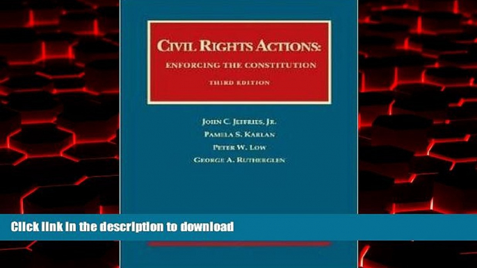 Read books  Civil Rights Actions: Enforcing the Constitution (University Casebook Series)