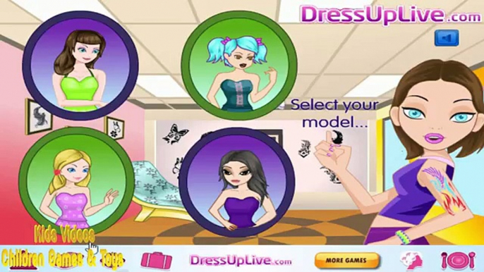 Selena At Tattoo Shop -NEW GAME FUNNY KIDS - Fun Baby Bathing Games for Little Girls