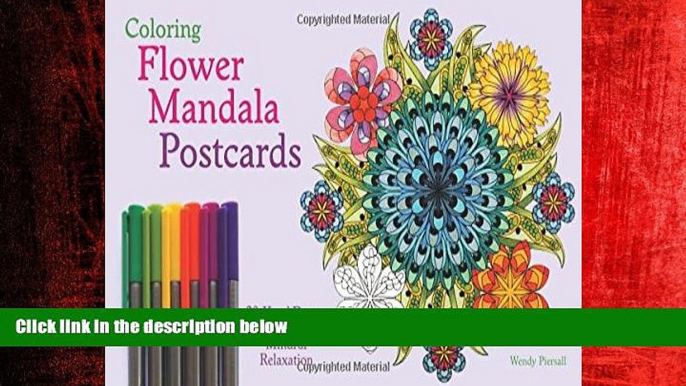 READ book  Coloring Flower Mandala Postcards: 20 Hand-Drawn Designs for Mindful Relaxation