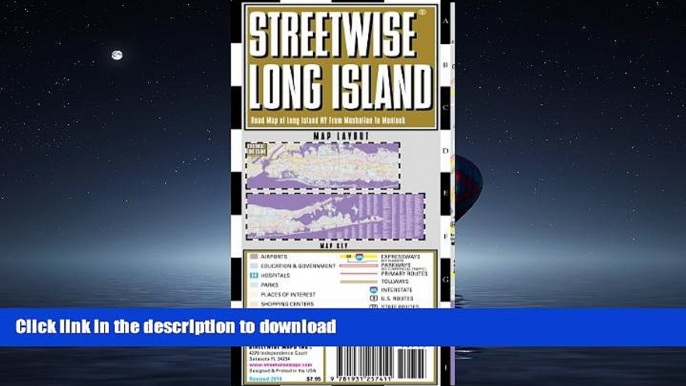 FAVORITE BOOK  Streetwise Long Island Map - Laminated Regional Road Map of Long Island, New York