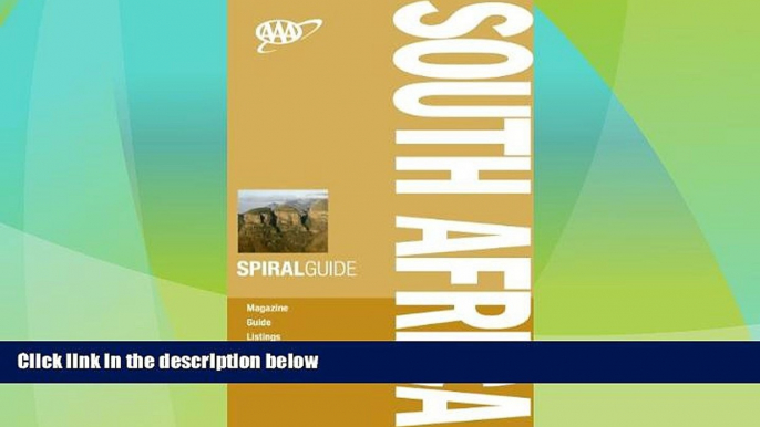 Big Deals  AAA Spiral South Africa (AAA Spiral Guides: South Africa)  Full Read Best Seller