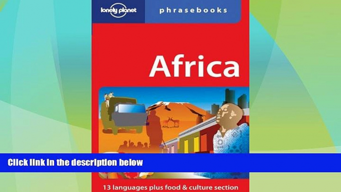 Big Deals  Africa: Lonely Planet Phrasebook  Best Seller Books Most Wanted