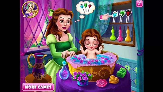 Baby games Belle Baby Wash, Super Baby Princess Caring Dog and Cat, Tinkerbell Caring