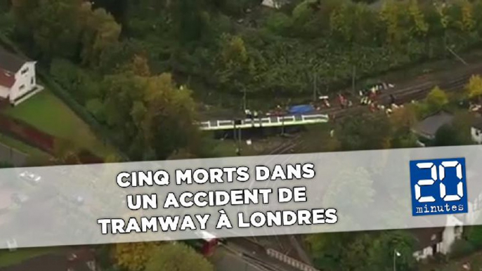 Cinq morts dans un accident de tramway à Londres