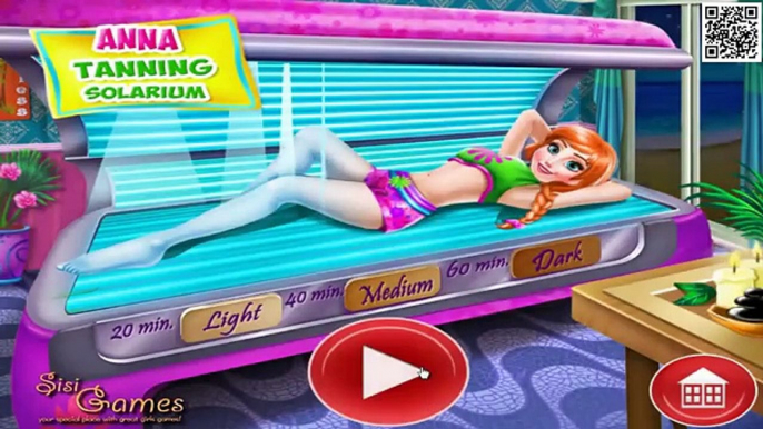 Disney Princesses Ariel, Anna Frozen, Princess Elsa & Rapunzel Tangled Tanning Solarium Games