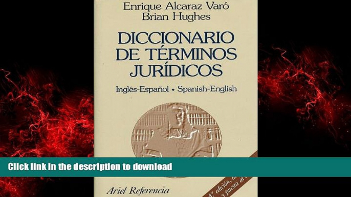 liberty book  Diccionario De Terminos Juridicos: Ingles-Espanol Spanish-English (Ariel derecho)