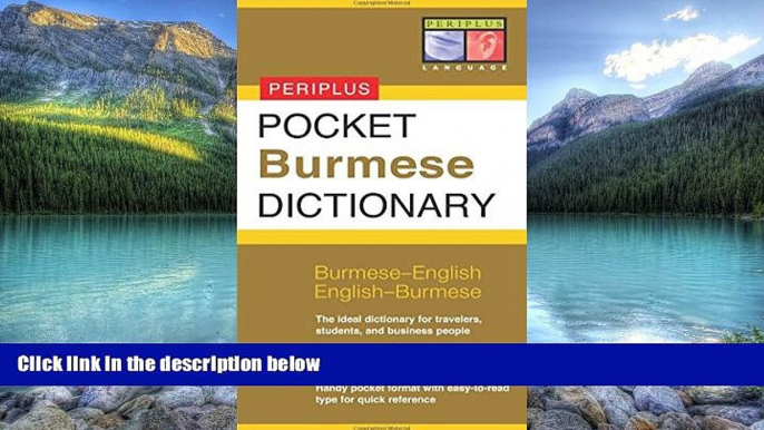 Best Buy Deals  Pocket Burmese Dictionary: Burmese-English English-Burmese (Periplus Pocket