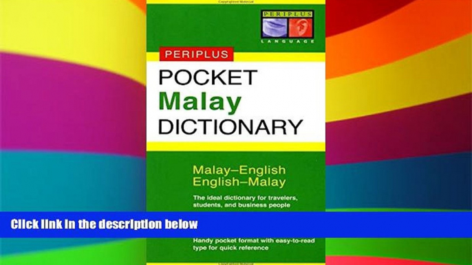 Ebook Best Deals  Pocket Malay Dictionary: Malay-English English-Malay (Periplus Pocket