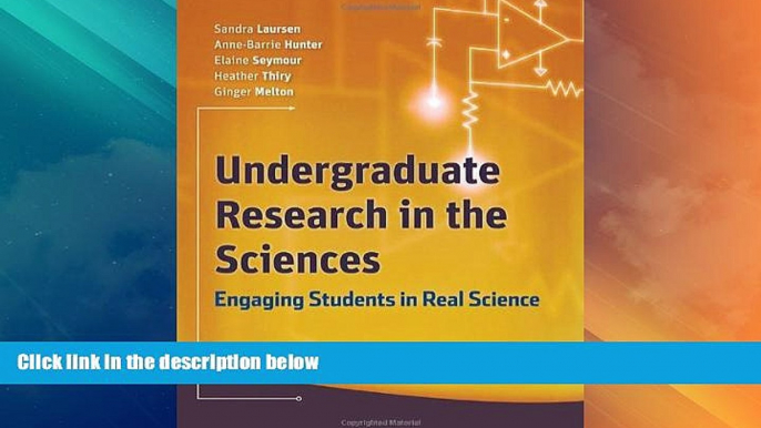 Buy NOW  Undergraduate Research in the Sciences: Engaging Students in Real Science  Premium Ebooks