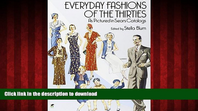 Buy book  Everyday Fashions of the Thirties As Pictured in Sears Catalogs (Dover Fashion and