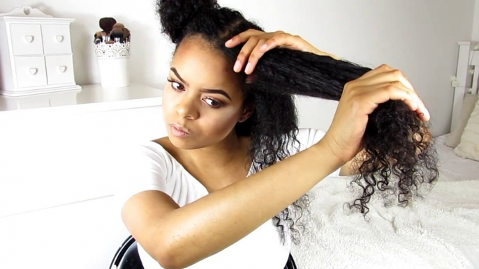 Curly to Straight Hair Tutorial - HOW I STRAIGHTEN MY NATURAL CURLY HAIR ♥