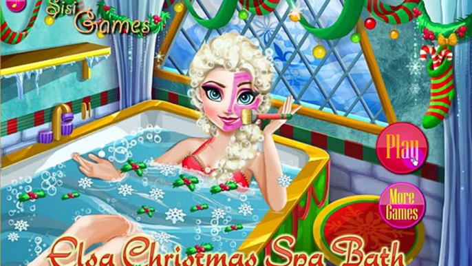 Elsa Christmas Spa Bath - kids games new