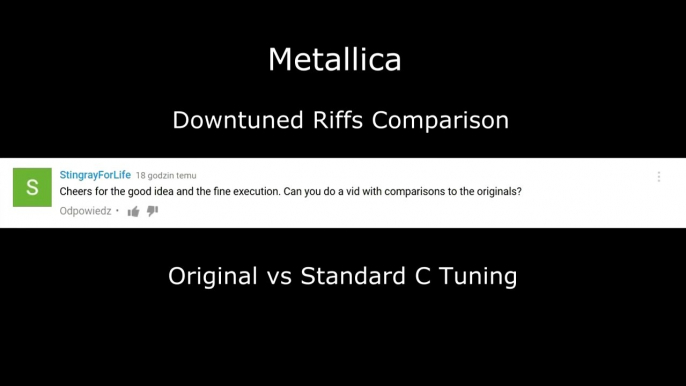 Downtuned Metallica Riffs Comparison_ Original vs. Standard C Tuning