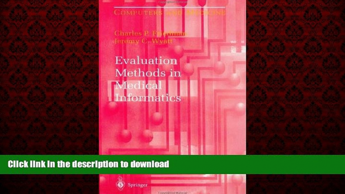 Read book  Evaluation Methods in Medical Informatics (Computers and Medicine) online to buy