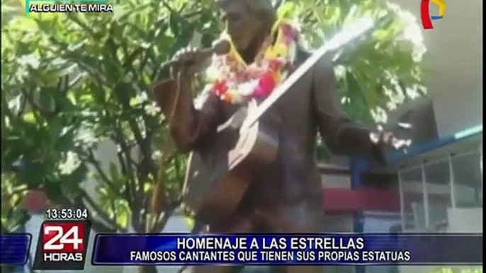 Famosos cantantes tienen sus propias estatuas