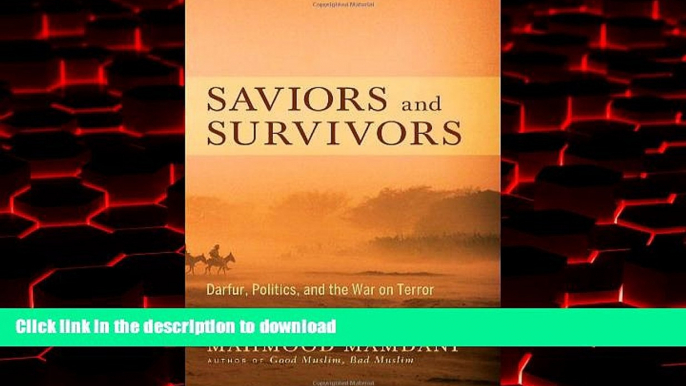 Buy book  Saviors and Survivors: Darfur, Politics, and the War on Terror