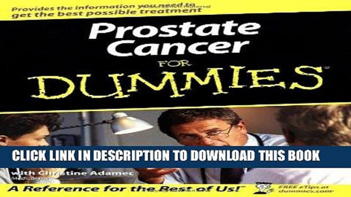 Best Seller Prostate Cancer For Dummies Free Read