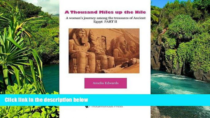 Ebook Best Deals  A Thousand Miles up the Nile  - A woman s journey among the treasures of Ancient