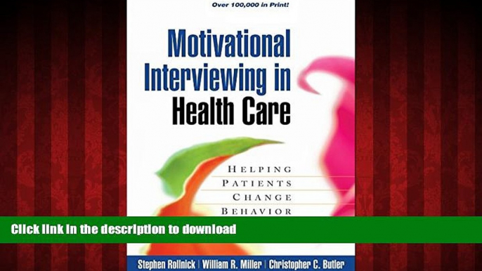 Buy book  Motivational Interviewing in Health Care: Helping Patients Change Behavior (Applications