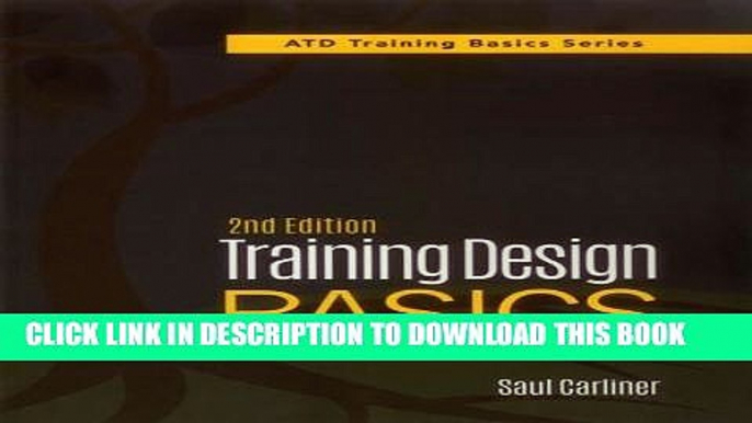 [FREE] EBOOK Training Design Basics ONLINE COLLECTION