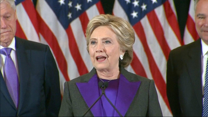 US election: Hillary Clinton concedes defeat