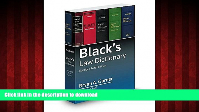 liberty books  Black s Law Dictionary 10th; Abridged online to buy