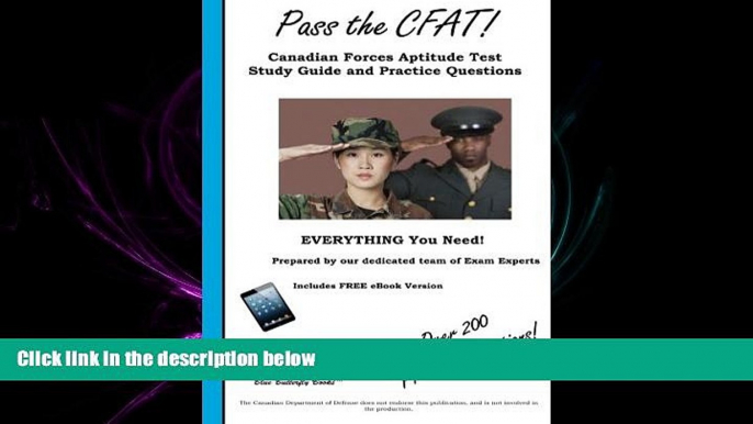 READ book  Pass the CFAT: Canadian Forces Aptitude Test  Study Guide and Practice Questions READ