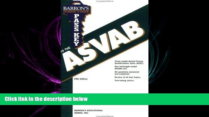 Free [PDF] Downlaod  Pass Key to the ASVAB (Barron s Pass Key to the ASVAB)  FREE BOOOK ONLINE