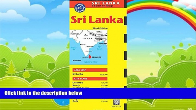 Books to Read  Sri Lanka Travel Map Third Edition (Periplus Travel Maps: Country Map)  Best Seller