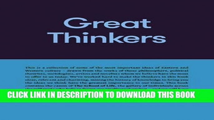 [PDF] Great Thinkers: Simple Tools from 60 Great Thinkers to Improve Your Life Today Popular Online