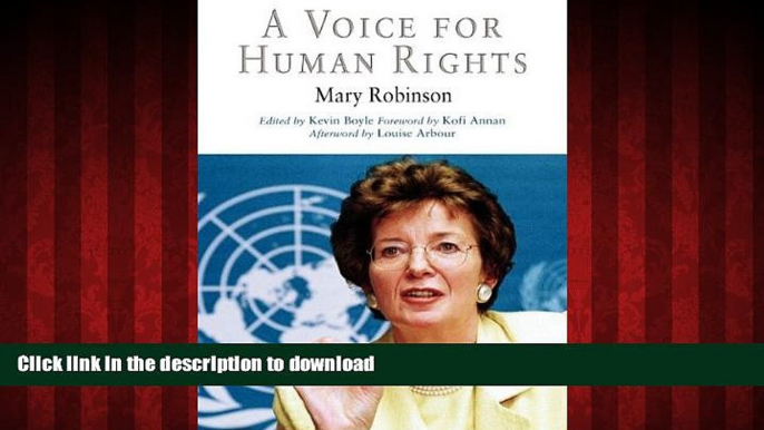 Best book  A Voice for Human Rights (Pennsylvania Studies in Human Rights) online for ipad