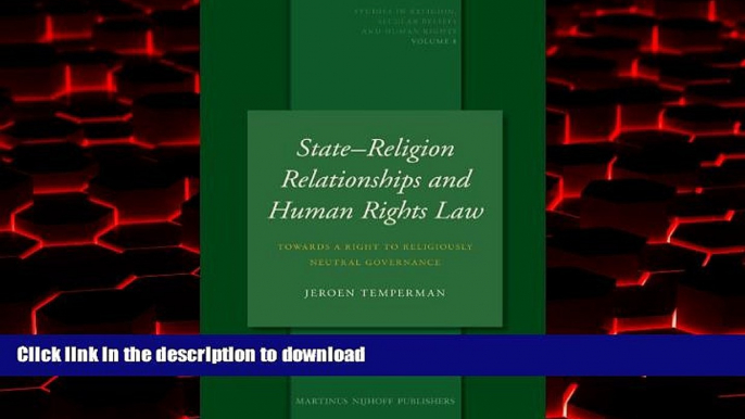 Best books  StateReligion Relationships and Human Rights Law (Studies in Religion, Secular Beliefs