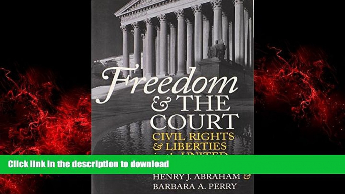 Best books  Freedom and the Court: Civil Rights and Liberties in the United States (Eighth